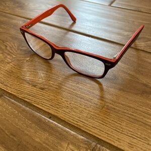 Ray-Ban Women Eyeglasses Dark Brown / Orange Glasses RB1531 Frame Only